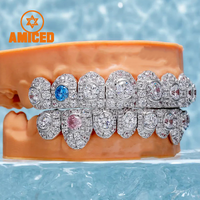 Ensemble de lune de miel Moissanite diamant Grillz pour les dents Vvs Moissanite Grills S925 mode Hip-Hop bijoux fins pour hommes femmes