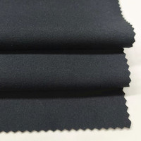 Tela de Punto Interlock Cepillada Cómoda, con Buena Elasticidad, 89% Poliéster, 11% Elastano, para Ropa Deportiva/Activewear, Lisa y Absorbente