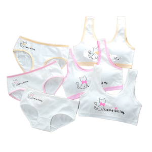 Set Reggiseno e Mutandine Estivi Traspiranti in Cotone per Ragazze - Biancheria Intima Comoda per Bambini all'Ingrosso - Product Image 1