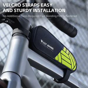 WEST BIKING Sac de cadre multifonctionnel 1L, pochette de vélo compacte et portable, sac d'accessoires de vélo étanche pour téléphone et clés - Product Image 5