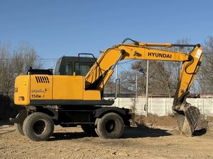 Nieuwe Aankomst Hyundai R150w-7 Tweedehands Wielgraafmachine Met Krachtige Motor 15 Ton Originele Hyundai 150W-7 Gebruikte Wielgraafmachine