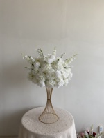 H-967 Roses en soie pour centres de table de mariage, décorations florales, boules de fleurs artificielles pour table