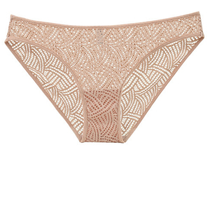 Bajo la cintura de algodón maduro suave cómodo de señora panty Sexy bragas de encaje bragas transparentes - Product Image 5