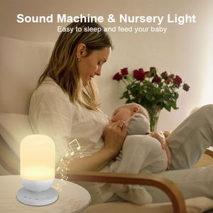 Máquina de sonido para bebé, entrenador de sueño, luz nocturna, 34 sonidos relajantes, aplicación de Control de ruido blanco para bebés y niños pequeños, dormitorio de guardería - Product Image 4