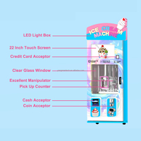 Machine à glaces commerciale entièrement automatique sur mesure, robot distributeur de crème glacée OEM/ODM pour entreprises, machine à glaces en libre-service