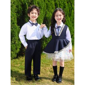 Costume d'uniforme scolaire unisexe <span class=keywords><strong>de</strong></span> style britannique personnalisé pour enfants <span class=keywords><strong>de</strong></span> maternelle et d'école primaire, idéal pour les spectacles du 1er juin et les déguisements <span class=keywords><strong>de</strong></span> scène. - Product Image 2