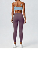 Nouveaux Leggings de Yoga Taille Haute pour Femmes, Anti-Transpiration, en Spandex et Nylon, Longueur Intégrale, Amincissants, pour la Course et le Fitness, Couleur Unie