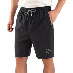 Verano personalizado liso 90 poliéster 10 Spandex secado rápido correr deportes pantalones cortos cordón tejido hombres pantalones cortos con bolsillos con cremallera - Product Image 5