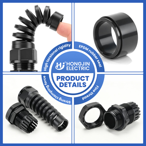 Prensaestopas de nailon plástico con alivio de tensión anti-doblez PG11 IP69, conector de cable impermeable y a prueba de polvo de baja tensión 4-10mm CE ROHS - Product Image 5