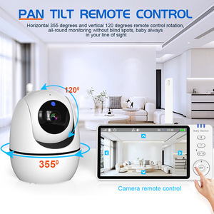 Babyphone sans fil bidirectionnel 6400x480P 1.0MP 5 pouces avec caméra et audio, berceuses intégrées - Product Image 2