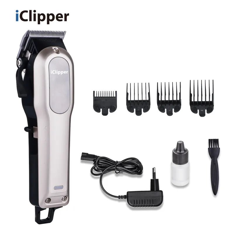 Iclipper-y2ポータブルUSB充電コードレスメンズ電気バリカントリマーカスタマイズロゴカラーボックス