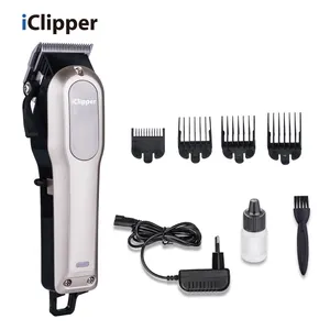 Iclipper-y2 נייד USB טעינה אלחוטי גברים חשמלי שיער קליפר גוזם מותאם אישית לוגו צבע תיבה