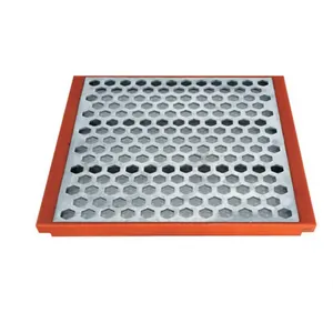 Stainsteel Steel Perforated Platel Punch Hole Screen Panel Wire Mesh with Polyurethane Frame for Mining