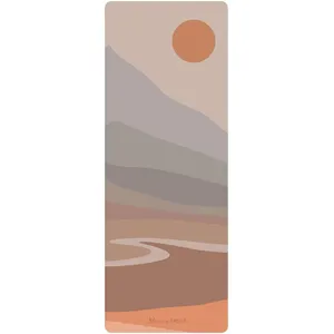 Yewoga थोक कस्टम मुद्रित रंग पर्यावरण के अनुकूल प्राकृतिक रबर पु योग चटाई