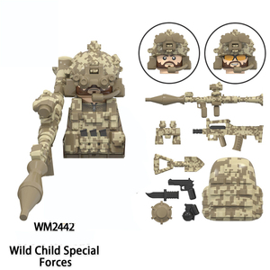 Figurines de soldats de l'équipe d'assaut Léopard des neiges des forces spéciales WM6147 de la Seconde Guerre mondiale, blocs de construction, armes de l'armée, briques, jouets pour enfants - Product Image 6
