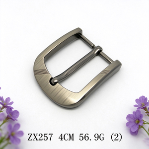 39mm Horizontal Stripe Engraved Zinc Alloy Pin <b>Belt</b> <b>Buckle</b> Gunmetal D Shape <b>Mens</b> Business <b>Belt</b> Replacement <b>Buckle</b> - Product Image 4