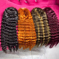 Peluca frontal de encaje HD 13x6 de cabello rizado birmano virgen, con cutícula alineada, peluca de encaje HD 13x4, pre-arrancada, sin pegamento, cabello humano, frontal de encaje.