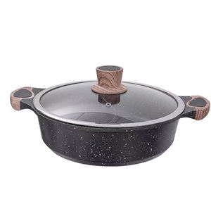 סיני סגנון אלומיניום למות ליהוק תבשיל <span class=keywords><strong>2</strong></span> תאים חם סיר עם מחיצת - Product Image 2