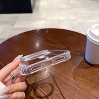 Funda Transparente para Teléfono con Carga Inalámbrica TPU PC para iPhone 17 Pro Max, Funda Magnética Antigolpes para iPhone 12 13 14 15 16 17
