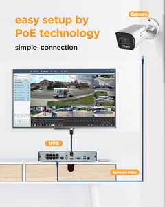 Caméra IP de sécurité PoE 8MP 4K 4COVR OEM en gros pour installation de projets CCTV extérieurs avec détection faciale IA et audio bidirectionnel couleur intégrale - Product Image 5