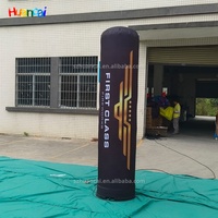 L'éclairage gonflable géant de tube de ballon de colonne de la publicité extérieure d'événement 4m inclut le ventilateur-pour l'expédition de mer