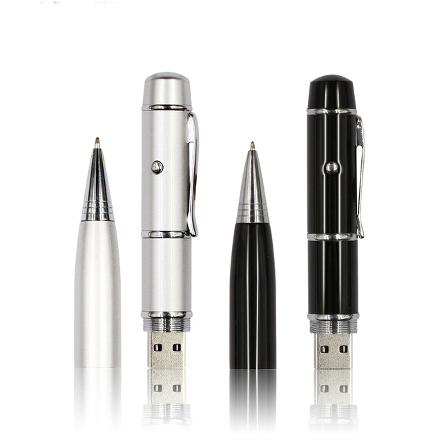 USB 3.0/2.0 Flash Drive 1GB 2GB 4GB 8GB 16GB 32GB 64GB Metal Laser Point Custom Logo Memory Stick for Gift Pen Drive