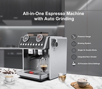 Machine à café expresso professionnelle à double chaudière semi-automatique pour usage domestique