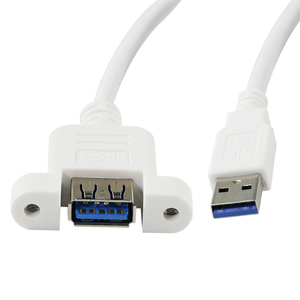 สายเคเบิล USB3.0ตัวผู้เป็นตัวเมียพร้อมรูเกลียวสายต่อ USB3.0พร้อมหู - Product Image 3