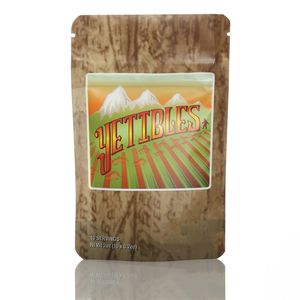 Pabrik ODM grosir aluminium yang dapat ditutup kembali 3.5G plastik tahan bau berdiri Ziplock Mylar kantong makanan Die Cut kemasan tas - Product Image 3