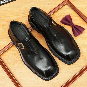 Mocasines Casuales de Cuero Genuino Estilo Británico para Hombre, Zapatos de Vestir Oxford Transpirables con Acabado Mate - Product Image 2