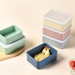 Contenedor de comida de silicona reutilizable sin BPA seguro para microondas al por mayor contenedor de comida duradero caja Bento de silicona a prueba de fugas - Product Image 2