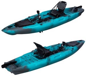 HDPE 12ft người duy nhất đại dương chèo thuyền đạp Kayak mới nóng bán cứng nhựa LSF thể thao dưới nước PE kayak - Product Image 2
