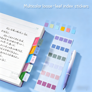 Carnet à feuilles mobiles haute viscosité avec autocollants d'indexation en papier pour <span class=keywords><strong>la</strong></span> classification, <span class=keywords><strong>la</strong></span> notation et <span class=keywords><strong>la</strong></span> prise de notes – Autocollants de <span class=keywords><strong>page</strong></span> pour le travail et les études - Product Image 2