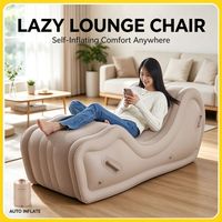 Fauteuil gonflable BDSM en PVC avec coussin d'air, canapé-lit rouge pour salon, chaise longue pour couples, grands canapés
