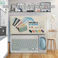 Clavier sans fil portable ultra-plat 10 pouces en ABS avec souris, rechargeable, pour iPad et tablette – Offre spéciale usine