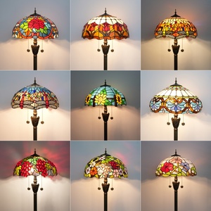 <span class=keywords><strong>Tiffany</strong></span> Vintage lampes en verre coloré artisanat vitrail <span class=keywords><strong>libellule</strong></span> sol debout <span class=keywords><strong>lampe</strong></span> colorée style designer lampadaire - Product Image 4