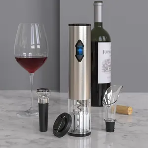 ชุดของขวัญเปิดไวน์ไฟฟ้าแบบ4-In-1จากผู้ผลิต,ชุดเปิดไวน์ไร้สายอัตโนมัติที่เปิดขวดดีลักซ์บาร์อุปกรณ์ไวน์
