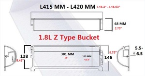 Xô Nhựa Cho Băng Tải Thang Máy, Thùng Băng Tải 1.8L - Product Image 6