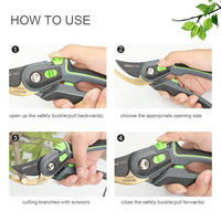 AIRAJ Gereedschap DIY Industriële snoeischaar voor fruitbomen, tuinbouw, bespaart moeite, grote dikke rubberen stalen antislipgreep