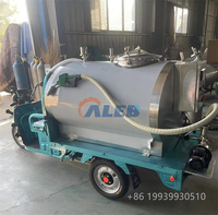 Solution Hygiénique : Tricycle Mobile de Transport de Lait pour Ferme Laitière, Capacité 500L-1T, Machine d'Alimentation pour Veaux avec Mélange d'Eau Acide