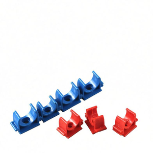 Accessoires pour conduites, support <span class=keywords><strong>de</strong></span> tuyau électrique en <span class=keywords><strong>PVC</strong></span>, clip en U, surface lisse, carré, flexible - Product Image 1