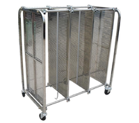 Chariot de stockage en acier inoxydable pour bobines de circuits imprimés ESD personnalisées, avec poignée réglable, SMT