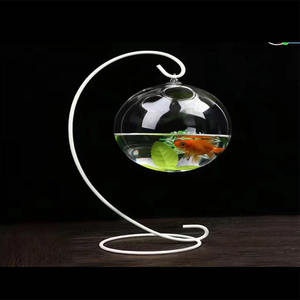 Clear Ronde Vorm Opknoping Glazen <span class=keywords><strong>Aquarium</strong></span> Vissenkom - Product Image 4