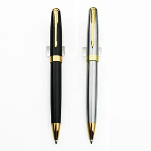 P-3 제조 고품질 우아한 선물 펜 광고 사용자 정의 로고 트위스트 블랙 금속 볼펜