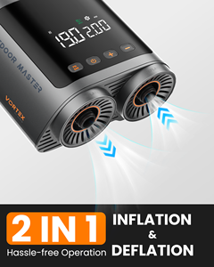 Pompe à air électrique rechargeable OutdoorMaster VORTEX <span class=keywords><strong>PRO</strong></span> 20PSI 57.7Wh, écologique, pour l'utilisation dans les lacs et les rivières - Product Image 3