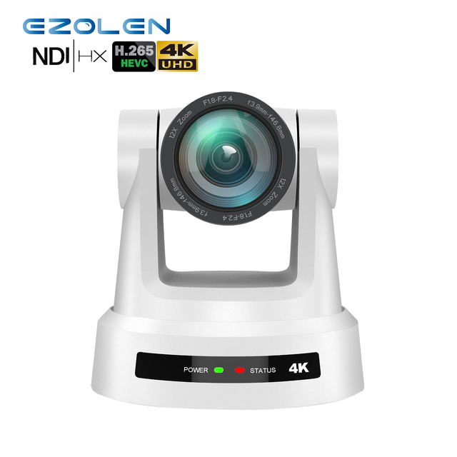 4K 8MP IMX415 NDI PTZ Camera 12X Zoom NDI HX  SDI USB 3.0 LAN POE VISCA RTMP NDI Protocol PTZ Video Conference From EZOLEN