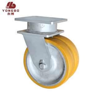 High Dynamic Load 12/16 Inch 7T/10T Anti-Shock Caster Aerospace Manufacturing Extra Heavy Duty Caster Steel Core <strong>PU</strong> <strong>Polyurethane</strong> - Product Image 2