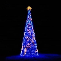 Grand sapin de Noël artificiel en PVC de 71 pouces avec herbe de pampa et ornements pour décorations extérieures