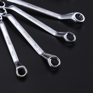 Double End Box Wrench Set Metric Hex 45 Steel Chrome Plated Industrial Grade Auto Repair Tool 10 Piece - Product Image 1