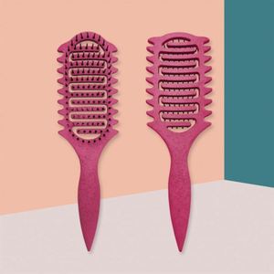 Women's <b>Vented</b> Plastic Hair <b>Brush</b> with Steel Handle and Nylon Bristles for All Hair Types Shaping & Defining Care - Product Image 5